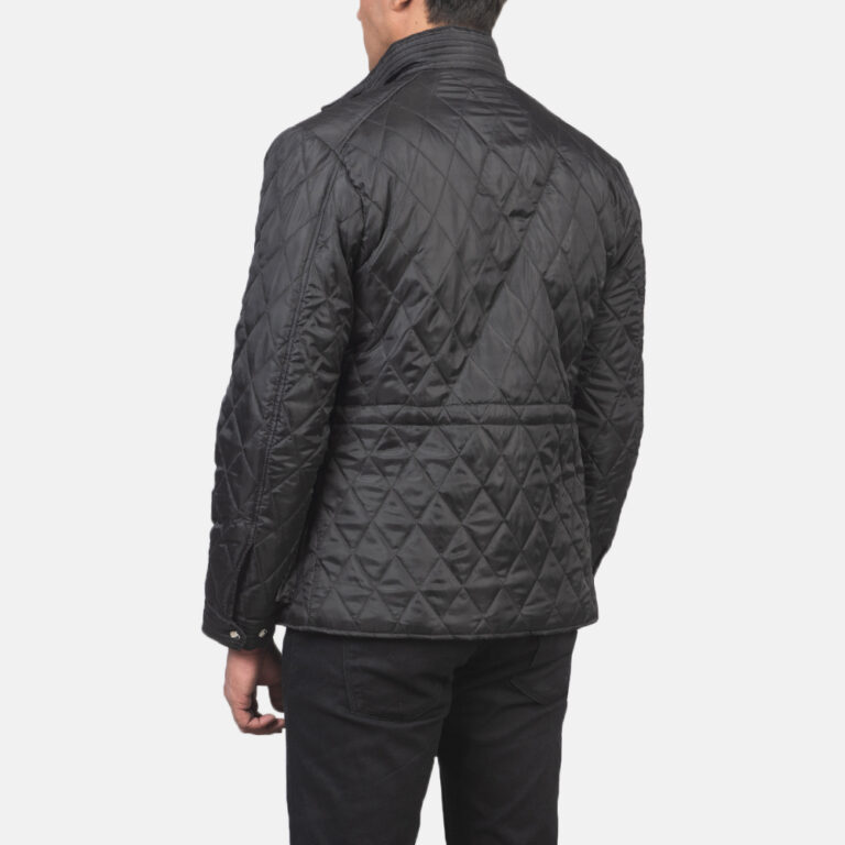 Mens Nelson Black Quilted Windbreaker Jacket_3549-8-1614235938383